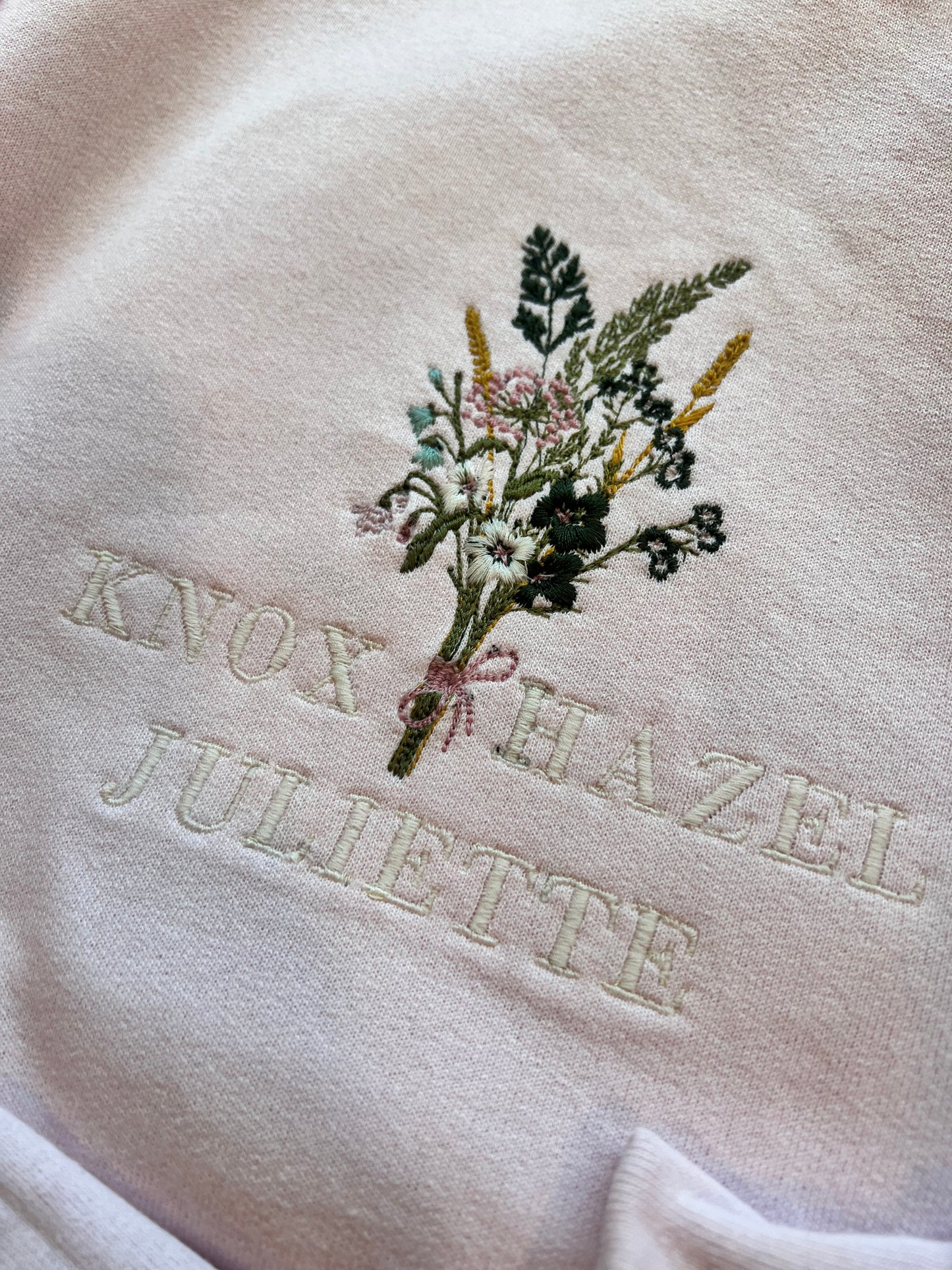 Custom embroidery crewneck